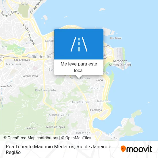 Rua Tenente Maurício Medeiros mapa