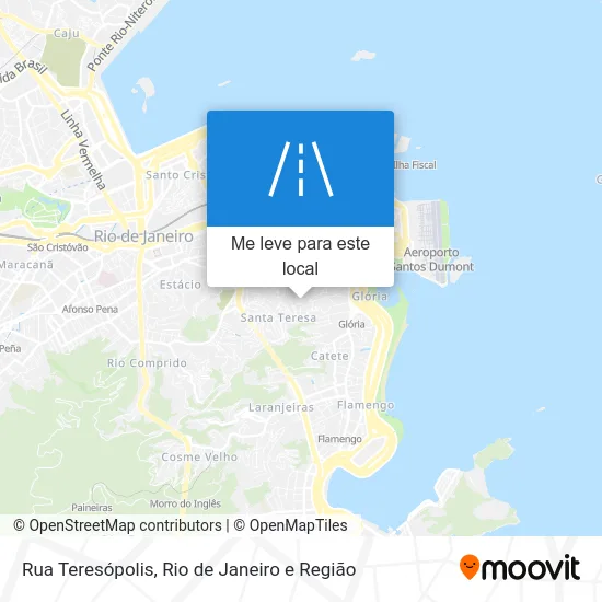 Rua Teresópolis mapa