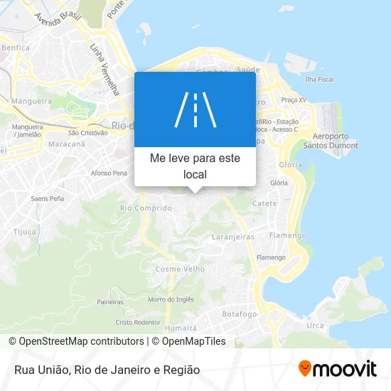 Rua União mapa