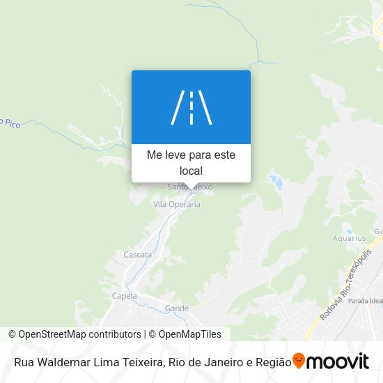 Rua Waldemar Lima Teixeira mapa