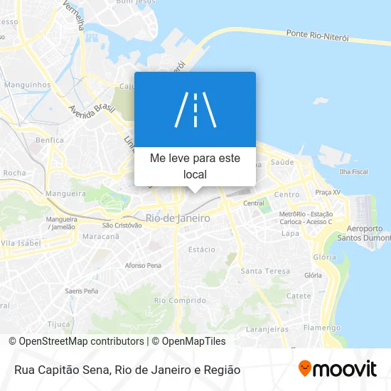 Rua Capitão Sena mapa