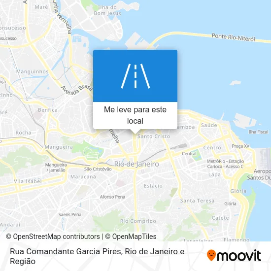 Rua Comandante Garcia Pires mapa