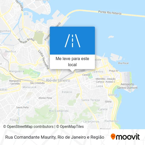 Rua Comandante Maurity mapa