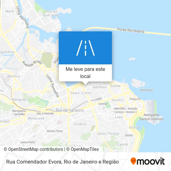 Rua Comendador Evora mapa