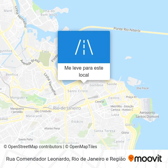 Rua Comendador Leonardo mapa