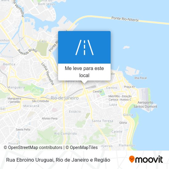 Rua Ebroino Uruguai mapa