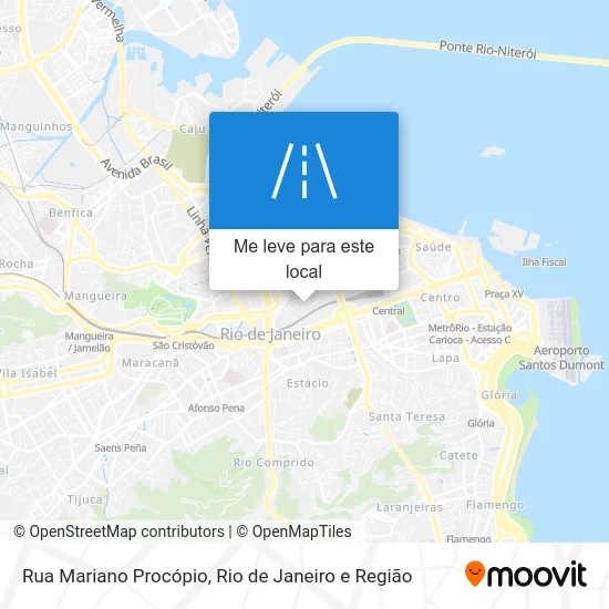 Rua Mariano Procópio mapa