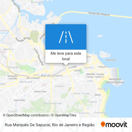 Rua Marquês De Sapucaí mapa