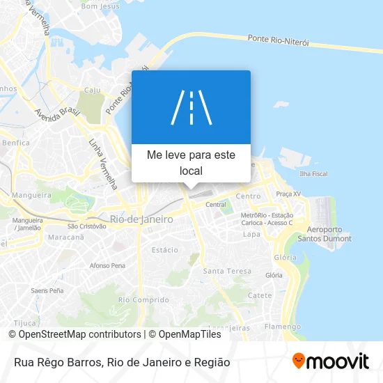 Rua Rêgo Barros mapa
