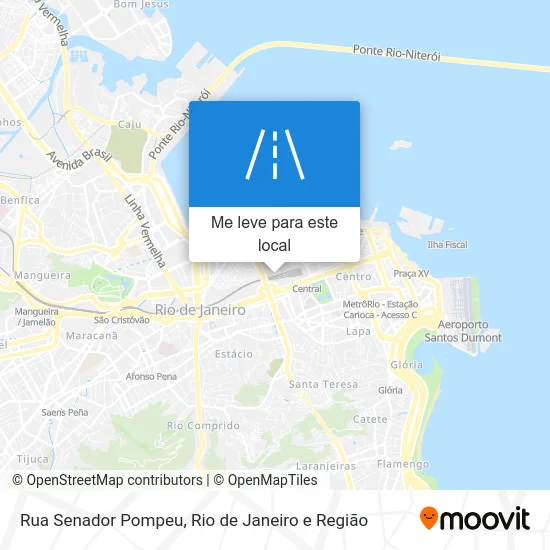 Rua Senador Pompeu mapa
