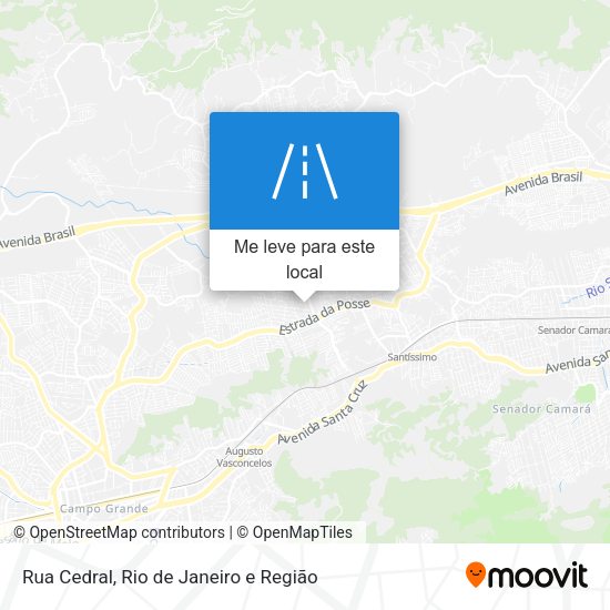 Rua Cedral mapa