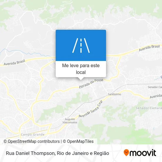 Rua Daniel Thompson mapa