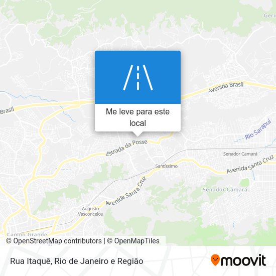 Rua Itaquê mapa