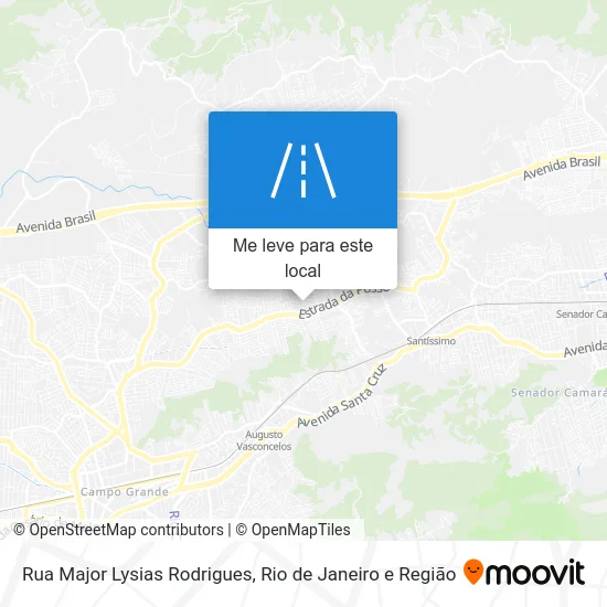 Rua Major Lysias Rodrigues mapa