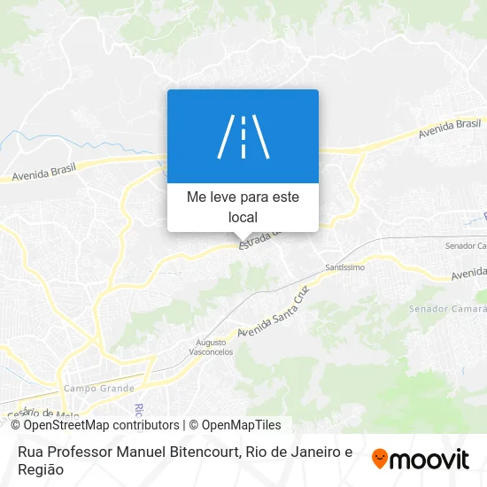 Rua Professor Manuel Bitencourt mapa