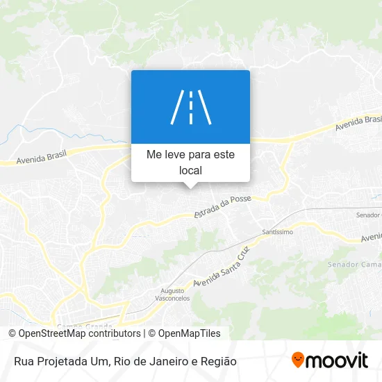 Rua Projetada Um mapa