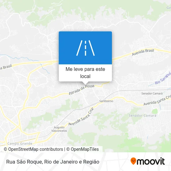 Rua São Roque mapa