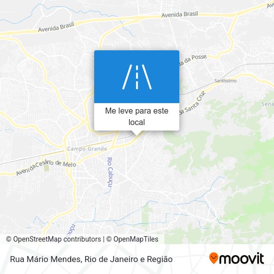 Rua Mário Mendes mapa