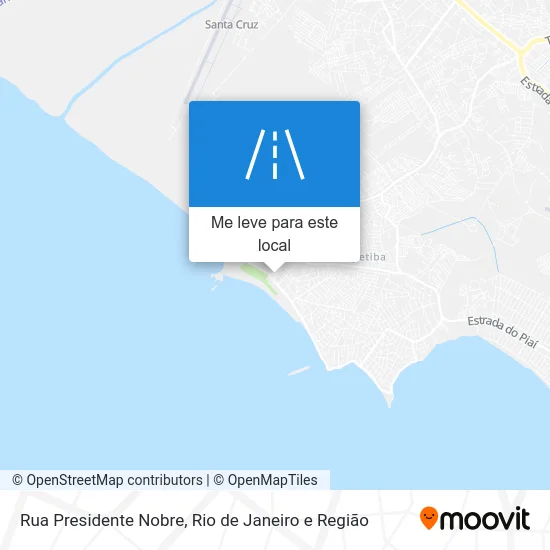 Rua Presidente Nobre mapa