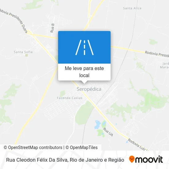 Rua Cleodon Félix Da Silva mapa