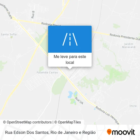 Rua Edson Dos Santos mapa