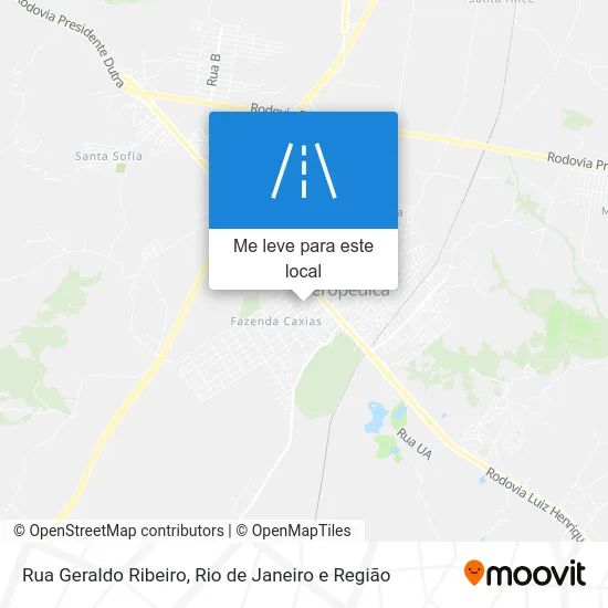 Rua Geraldo Ribeiro mapa
