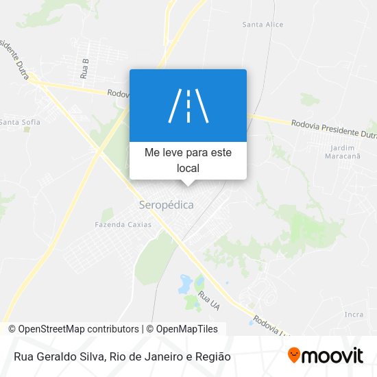 Rua Geraldo Silva mapa