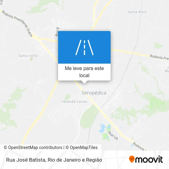 Rua José Batista mapa