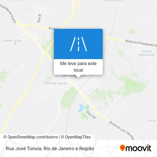 Rua José Tunula mapa