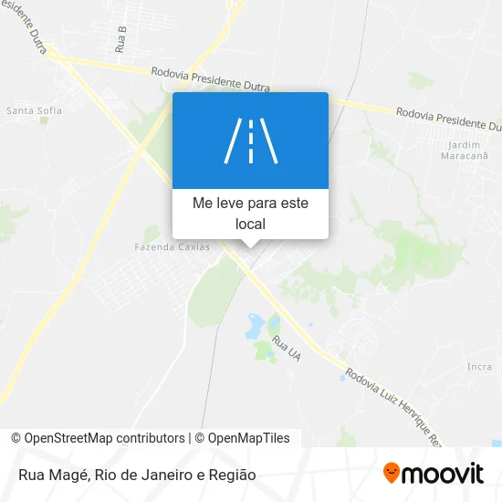Rua Magé mapa