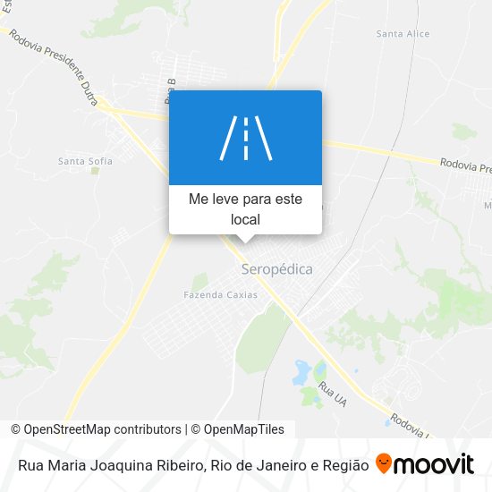 Rua Maria Joaquina Ribeiro mapa
