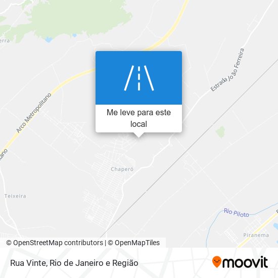 Rua Vinte mapa