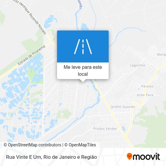 Rua Vinte E Um mapa