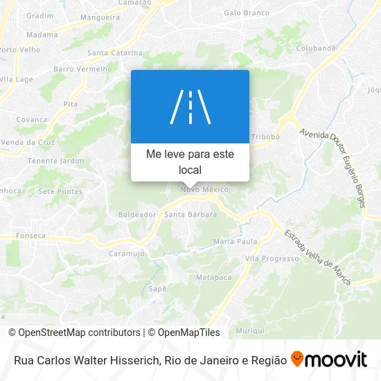 Rua Carlos Walter Hisserich mapa