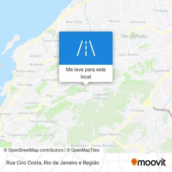 Rua Ciro Costa mapa