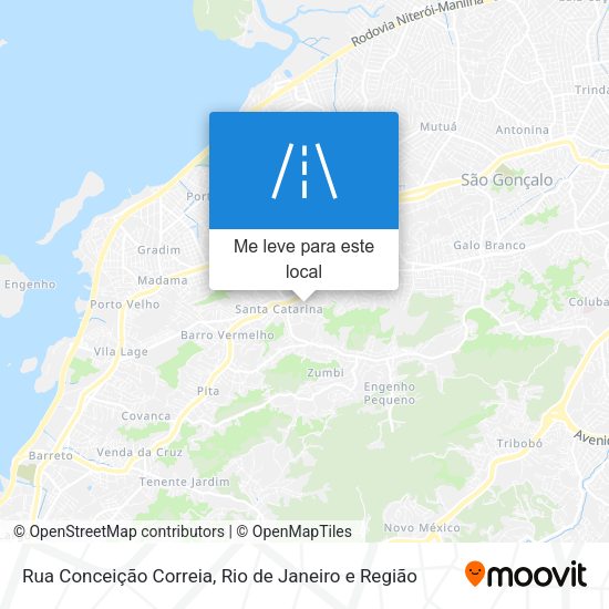 Rua Conceição Correia mapa