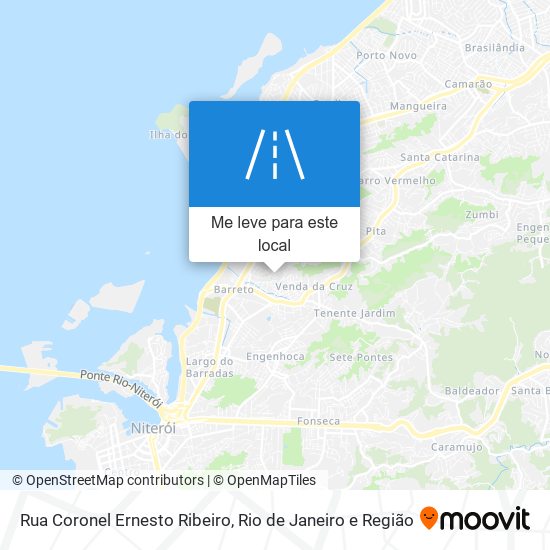 Rua Coronel Ernesto Ribeiro mapa