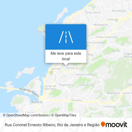 Rua Coronel Ernesto Ribeiro mapa