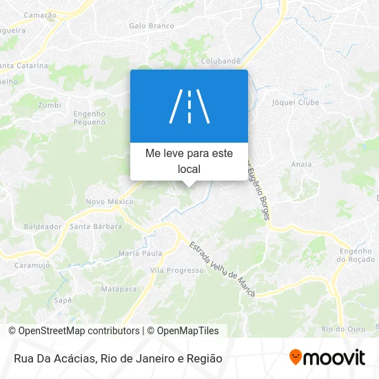 Rua Da Acácias mapa
