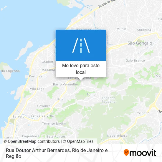 Rua Doutor Arthur Bernardes mapa