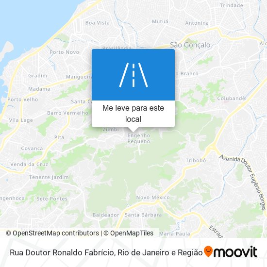 Rua Doutor Ronaldo Fabrício mapa