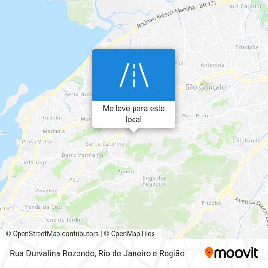 Rua Durvalina Rozendo mapa
