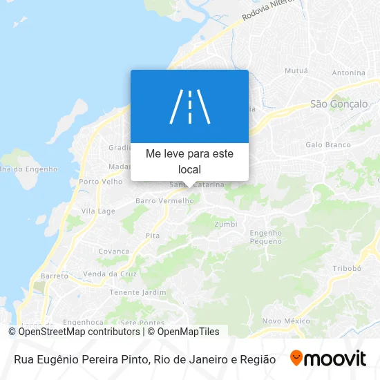Rua Eugênio Pereira Pinto mapa