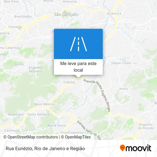 Rua Eunézio mapa