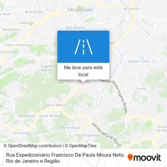 Rua Expedicionário Francisco De Paula Moura Neto mapa