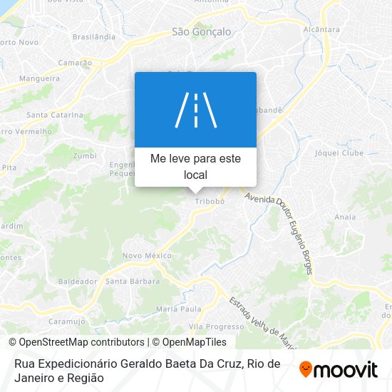 Rua Expedicionário Geraldo Baeta Da Cruz mapa