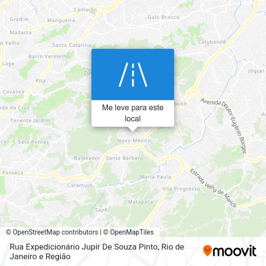 Rua Expedicionário Jupir De Souza Pinto mapa
