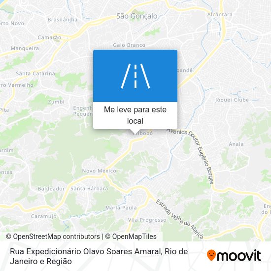 Rua Expedicionário Olavo Soares Amaral mapa