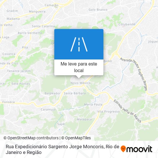 Rua Expedicionário Sargento Jorge Moncoris mapa