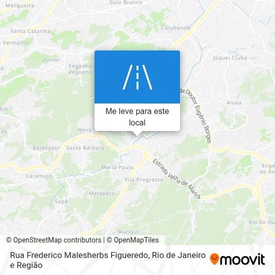 Rua Frederico Malesherbs Figueredo mapa